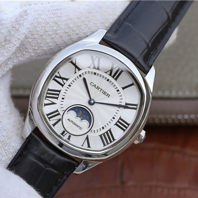 DRIVE DE CARTIER WHITE DIAL MOONPHASE