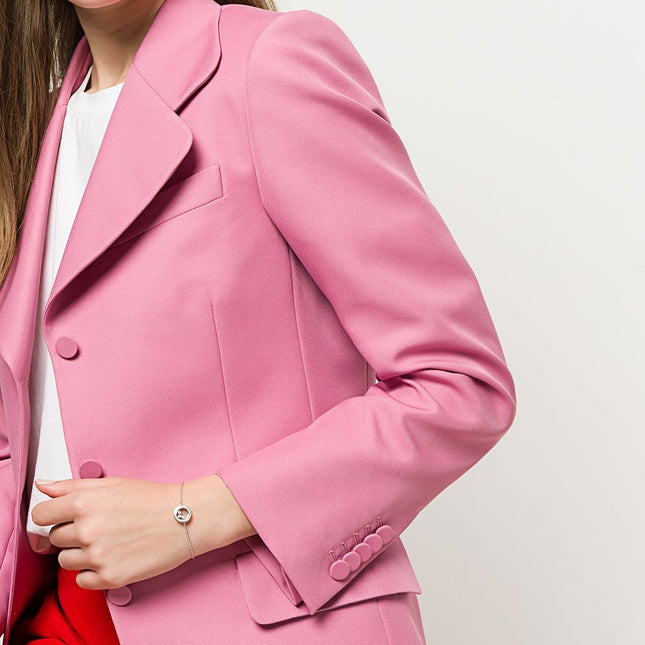 HAPPY HEART BRACELET SILVER 3 DIAMOND