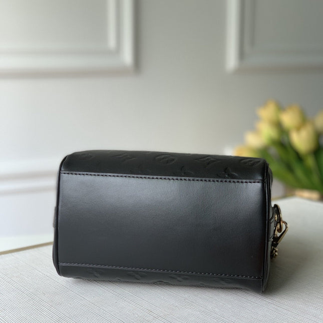 SPEEDY BB 17CM BLACK  LAMBSKIN