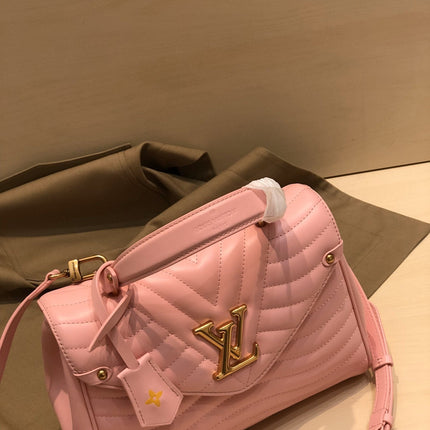 LV NEW WAVE TOP HANDLE 26CM PINK CALFSKIN