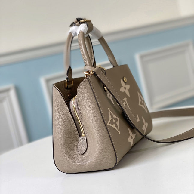 MONTAIGNE BB 29CM BEIGE MONOGRAM LEATHER