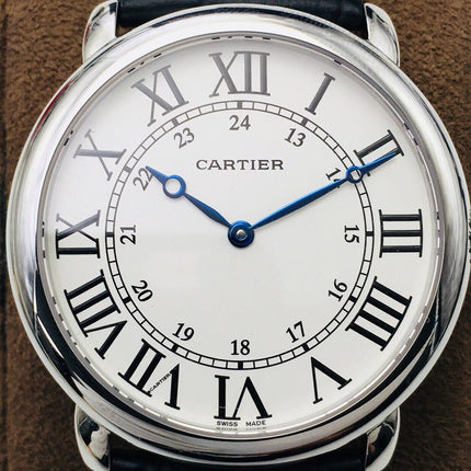 RONDE CARTIE 40MM STAINLESS STEEL WHITE DIAL