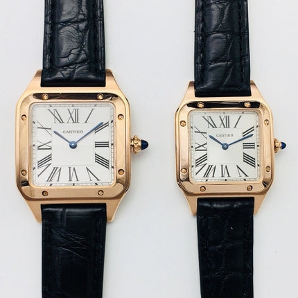 SANTOS DUMONT QUARTZ GOLD CASE