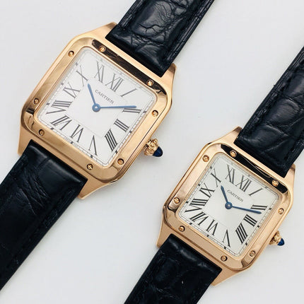 SANTOS DUMONT QUARTZ GOLD CASE