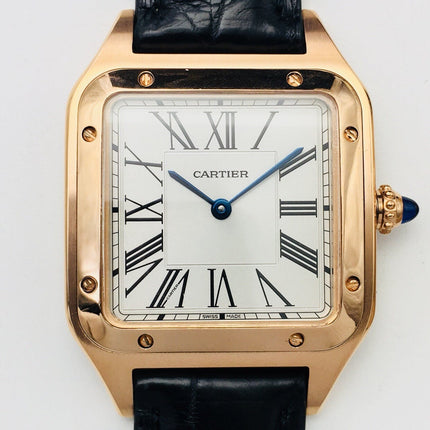 SANTOS DUMONT QUARTZ GOLD CASE