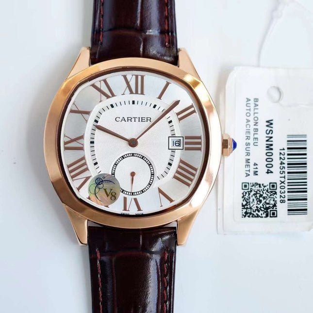 DRIVE DE CARTIE SECOND TIME ROSE GOLD CASE LEATHER