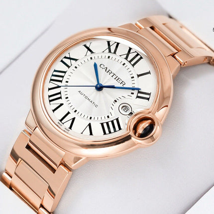 BALLON BLEU DATE ROSE GOLD WHITE DIAL