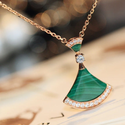 DREAM NECKLACE MALACHITE DIAMOND