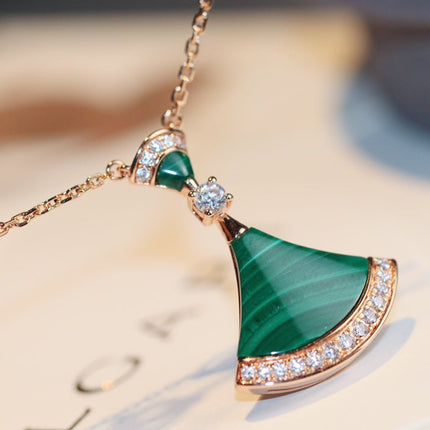 DREAM NECKLACE MALACHITE DIAMOND