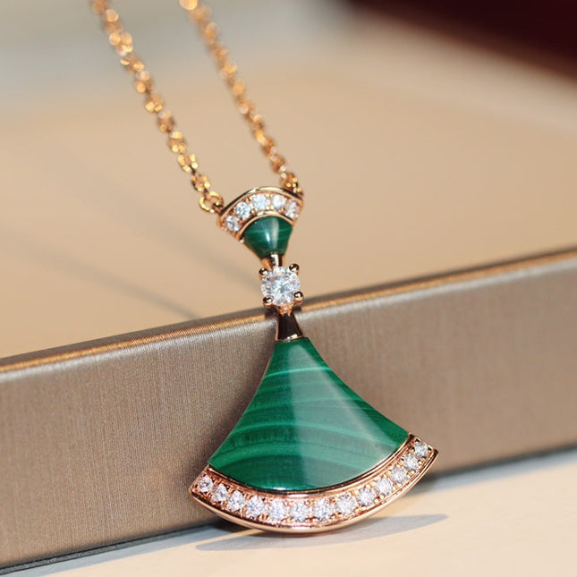 DREAM NECKLACE MALACHITE DIAMOND