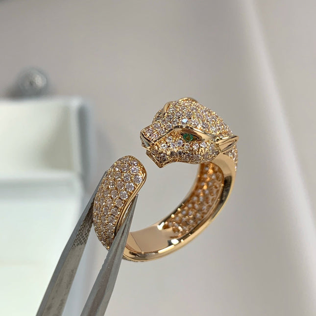 PANTHERE PINK GOLD DIAMOND RING