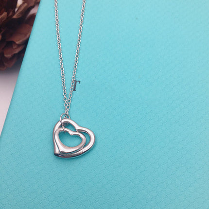 OPEN HEART SILVER NECKLACE