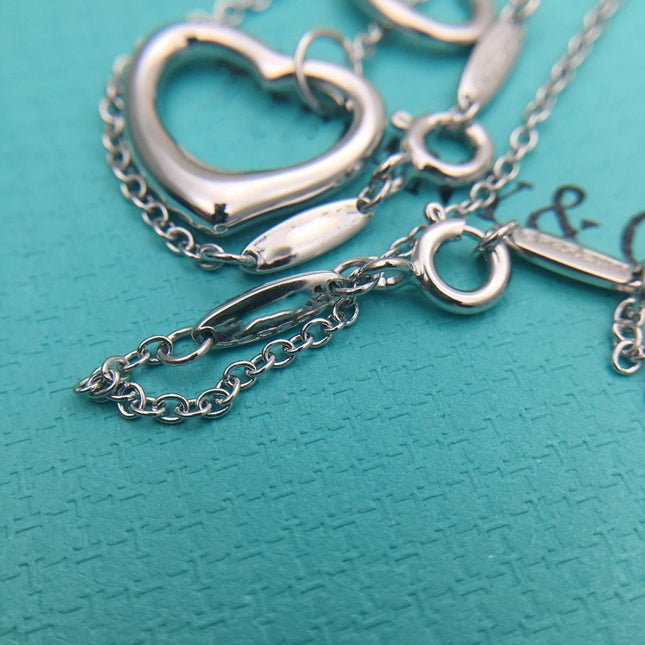 OPEN HEART SILVER NECKLACE