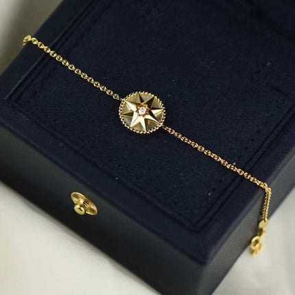 STAR DIAMOND MOP GOLD NECKLACE