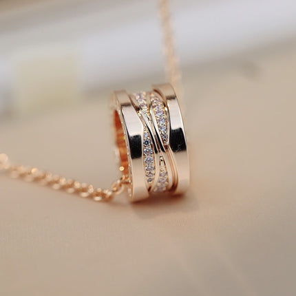 ZERO 1 PINK GOLD DIAMOND NECKLACE