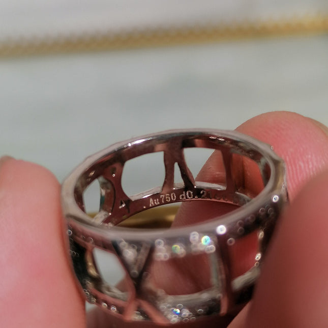 ATLAS LARGE OPEN DIAMOND RING