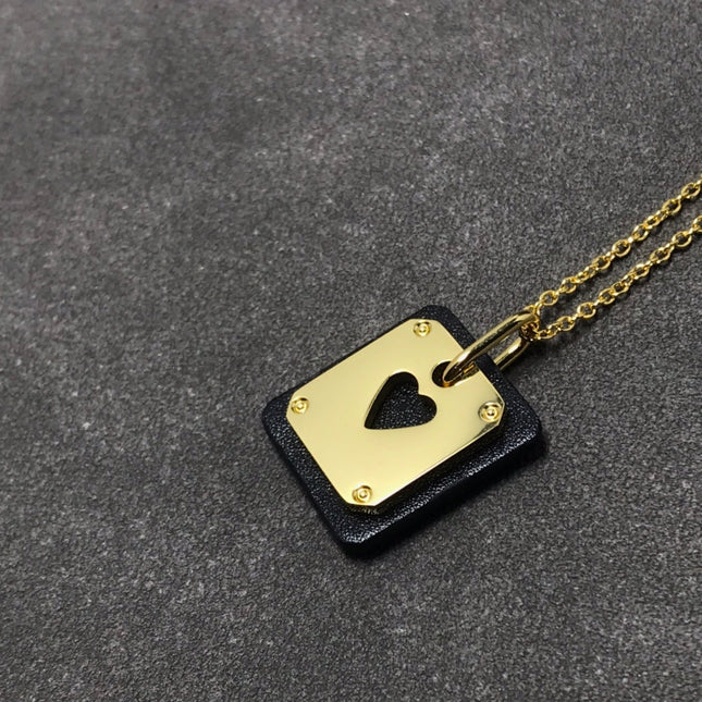 ADC GOLD NECKLACE LEATHER