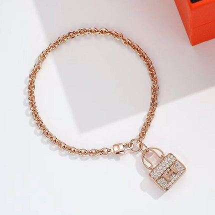 CONSTANCE PINK GOLD DIAMOND NECKLACE