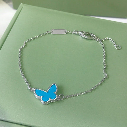 BUTTERFLY TURQUOISE SILVER BRACELET