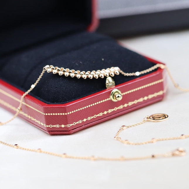 CLASH PINK GOLD NECKLACE