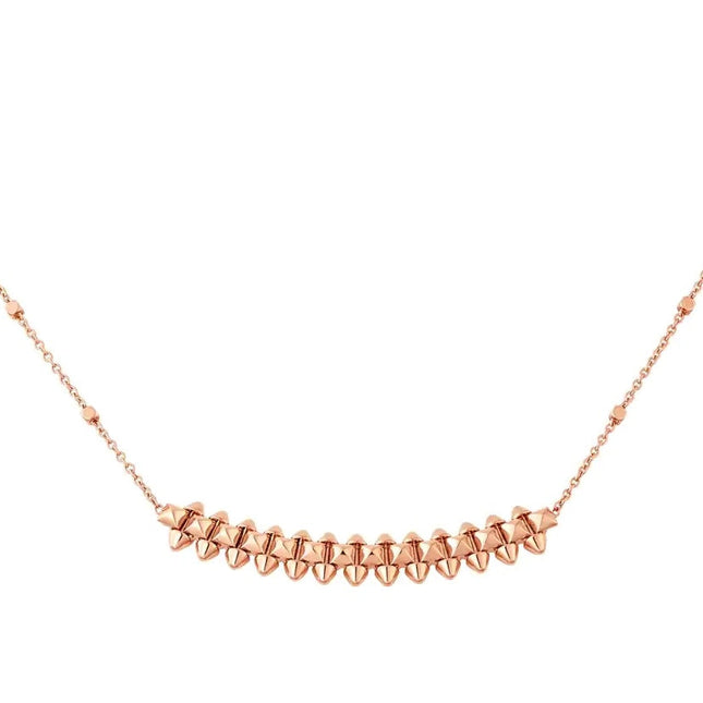 CLASH PINK GOLD NECKLACE