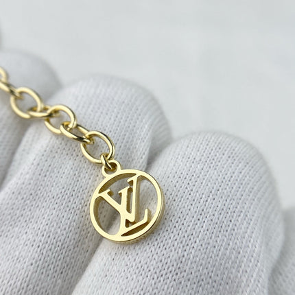 LV LOGO DOUBLE HEART BRACELET