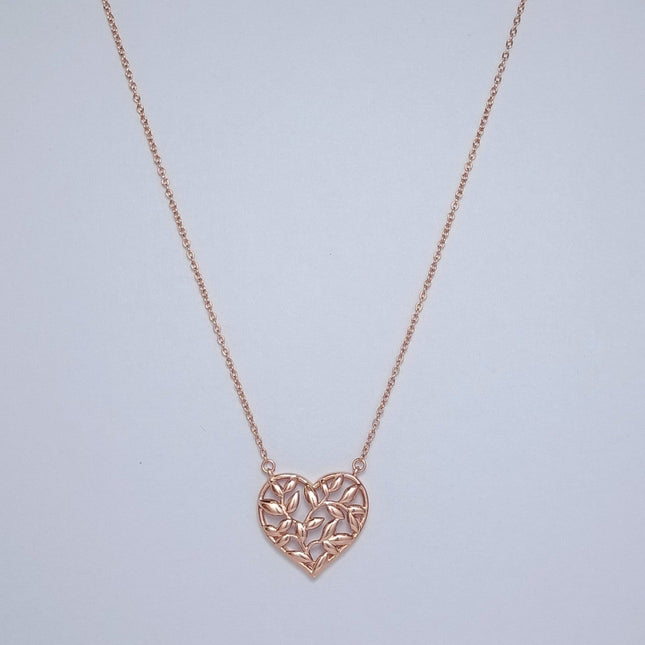 HEART LEAF PEDANT NECKLACE