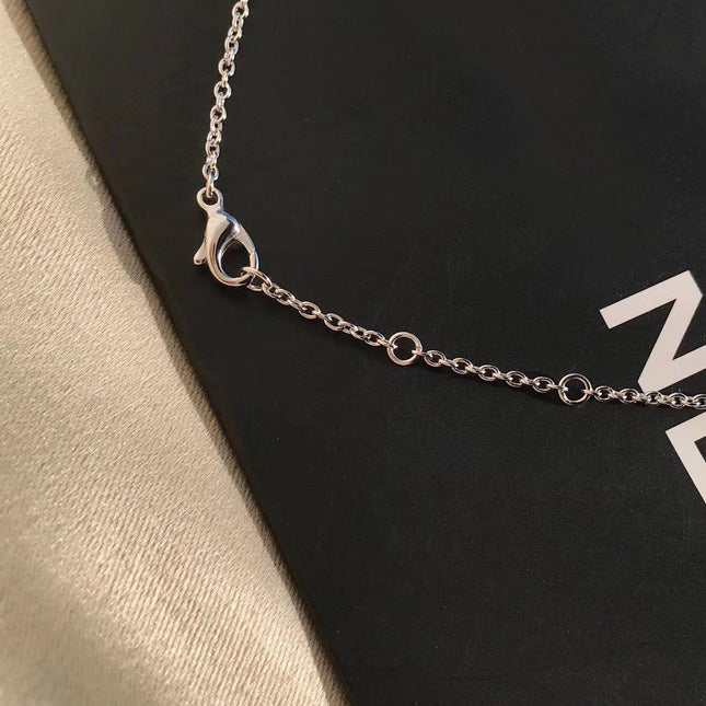 CRUSH SILVER DIAMOND NECKLACE