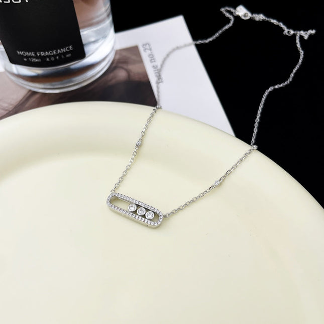 BABY MOVE DIAMOND PAVED NECKLACE