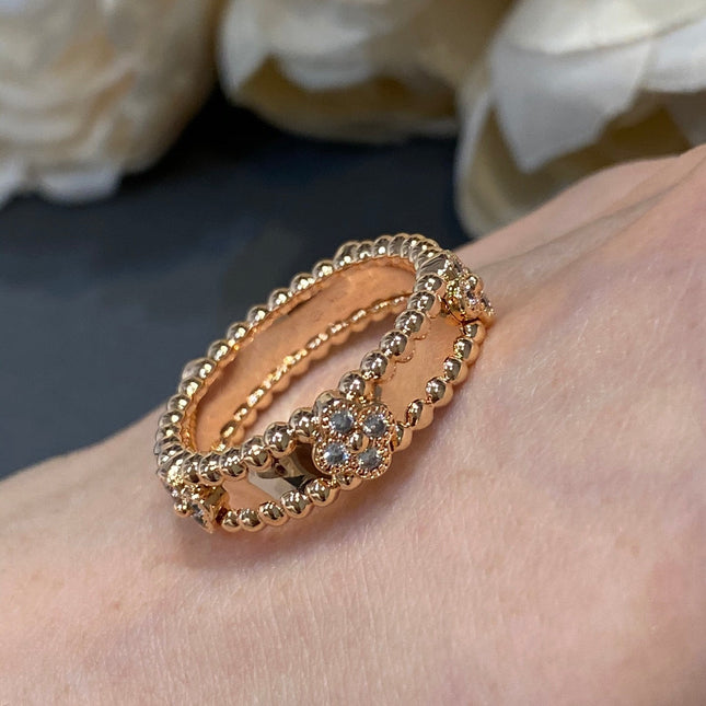 PERLEE PINK GOLD DIAMOND RING