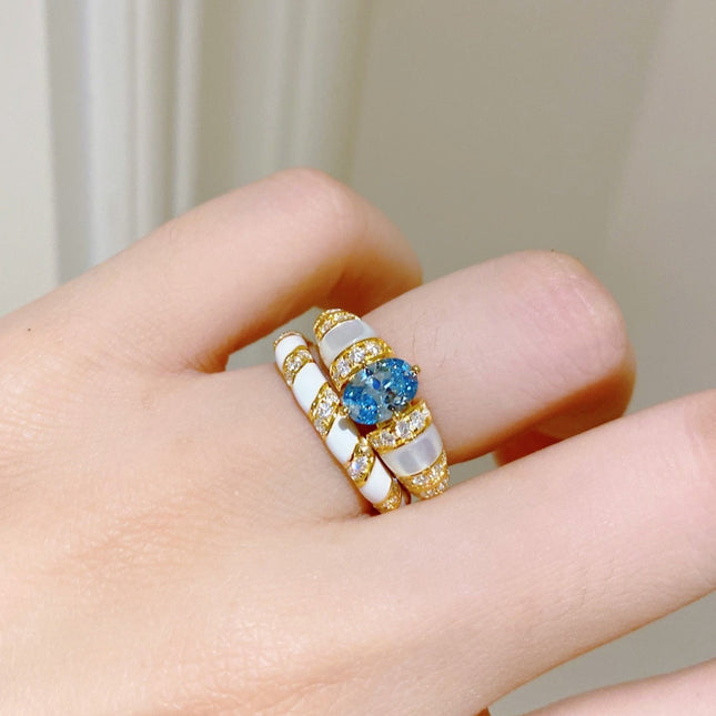 PARAIBA GOLD DIAMOND RING