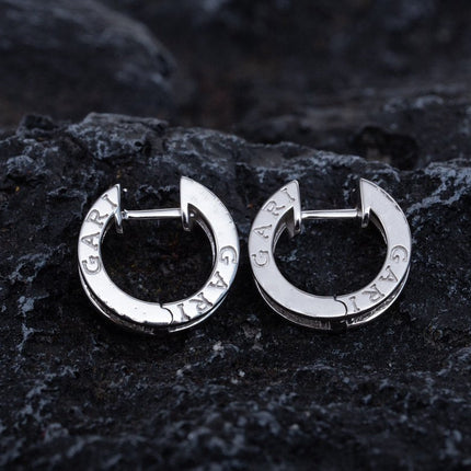 ZERO 1 MINI SILVER DIAMOND EARRINGS