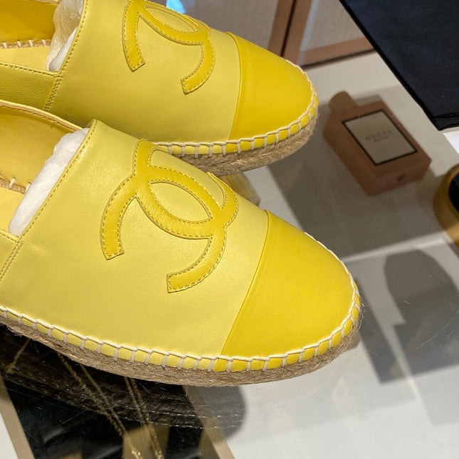 ESPADRILLES YELLOW LAMBSKIN