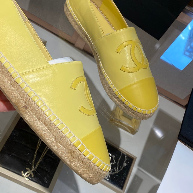 ESPADRILLES YELLOW LAMBSKIN