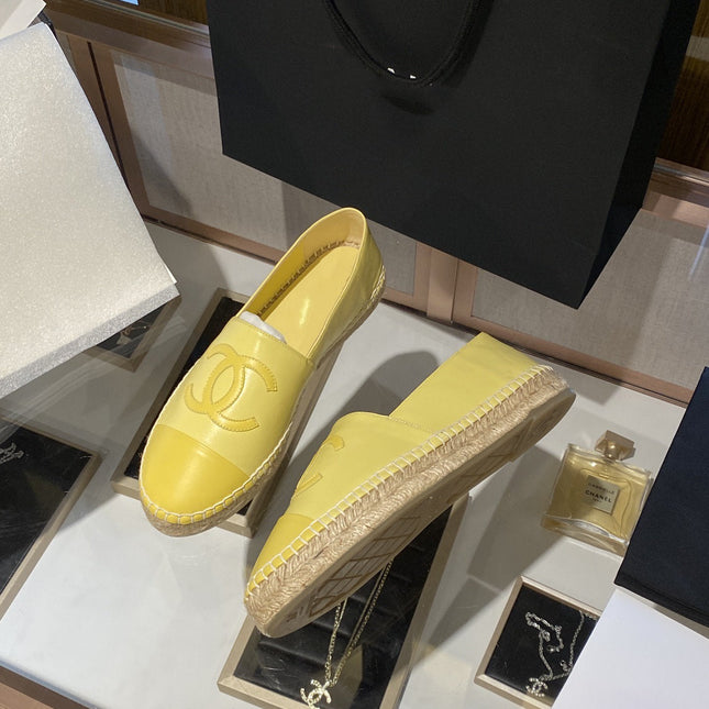 ESPADRILLES YELLOW LAMBSKIN