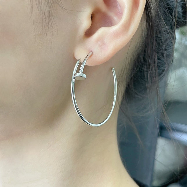 JUSTE LARGE HOOP EARRINGS