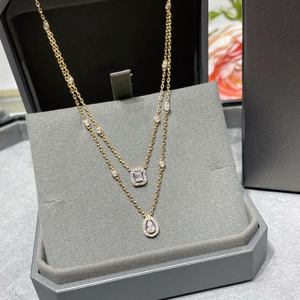 MY TWIN 2 ROW DIAMOND NECKLACE