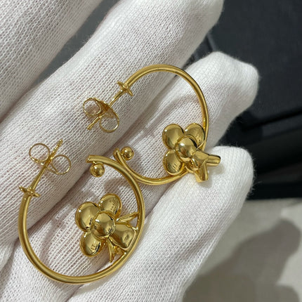 LV VIENVIEN GOLD HOOP EARRINGS