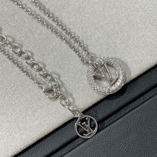 LV BY NIGHT DIAMOND PAVED NECKLACE