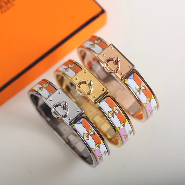 CLIC ANNEAU YELLOW PINK AND ORANGE BRACELET