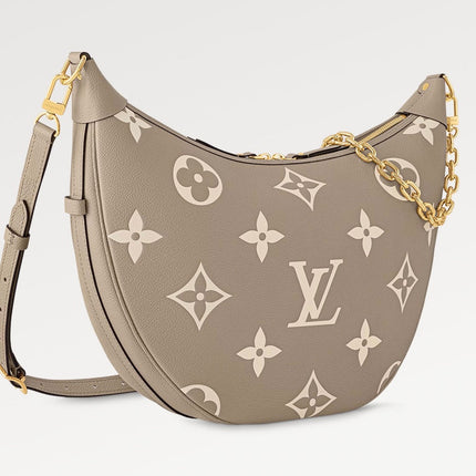 LOOP HOBO 38 BICOLOR MONOGRAM EMPREINTE LEATHER GOLD HARDWARE