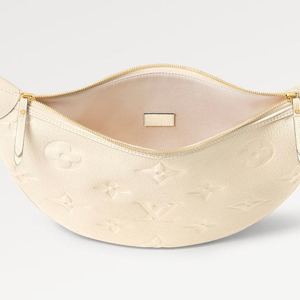 LOOP HOBO 38 CREMEMONOGRAM EMPREINTE LEATHER GOLD HARDWARE