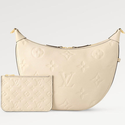 LOOP HOBO 38 CREMEMONOGRAM EMPREINTE LEATHER GOLD HARDWARE