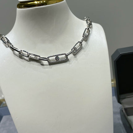 MOVE LINK DIAMOND NECKLACE