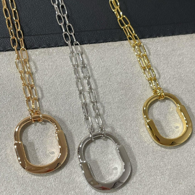 LOCK MEDIUM PENDANT DIAMOND NECKLACE