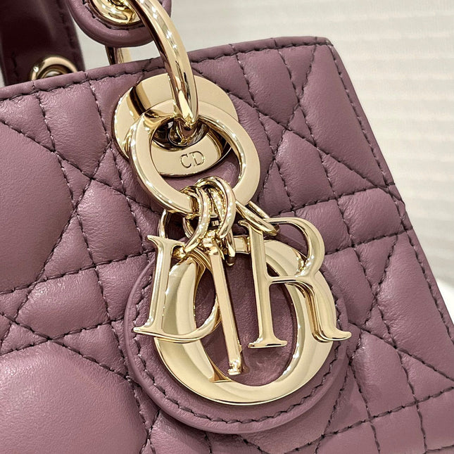 LADY D-JOY 16 MICRO PURPLE LAMBSKIN