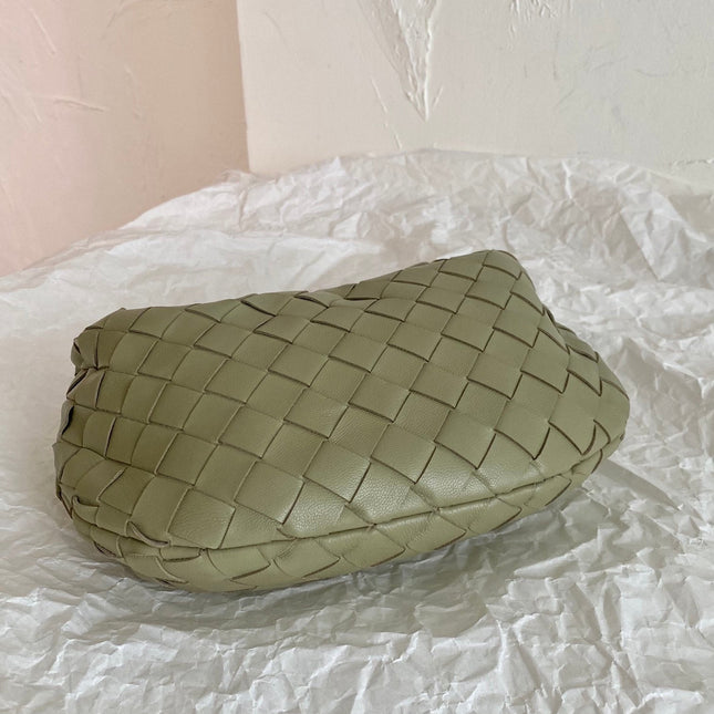 BV MINI JODIE 28CM GREEN LAMBSKIN LEATHER