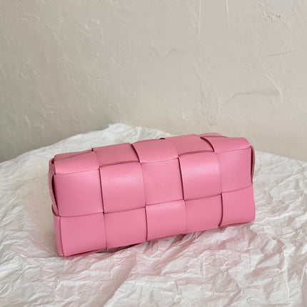 BV SMALL BRICK 24CM PINK LAMBSKIN