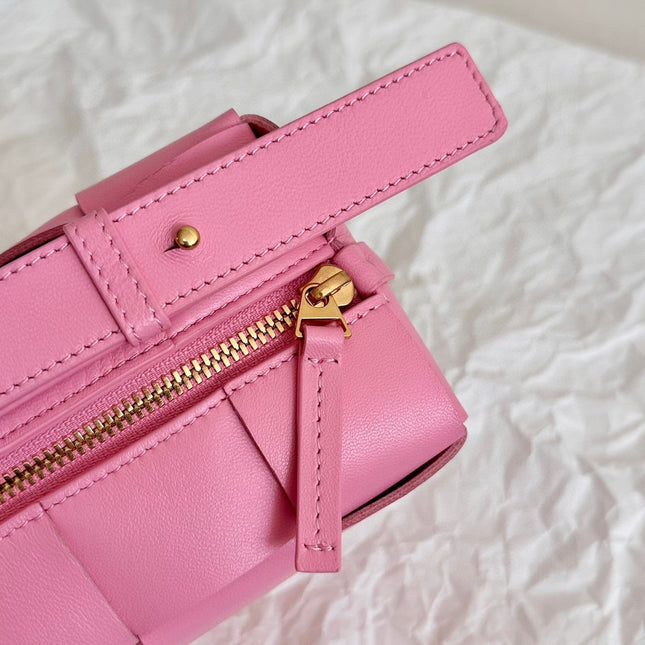 BV SMALL BRICK 24CM PINK LAMBSKIN