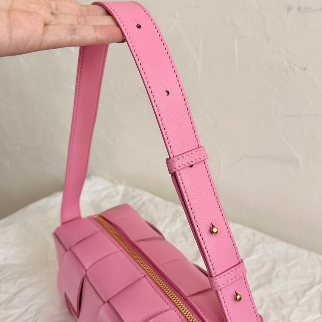 BV SMALL BRICK 24CM PINK LAMBSKIN